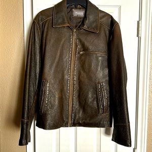 Wilsons Leather Brown Leather Bomber Jacket